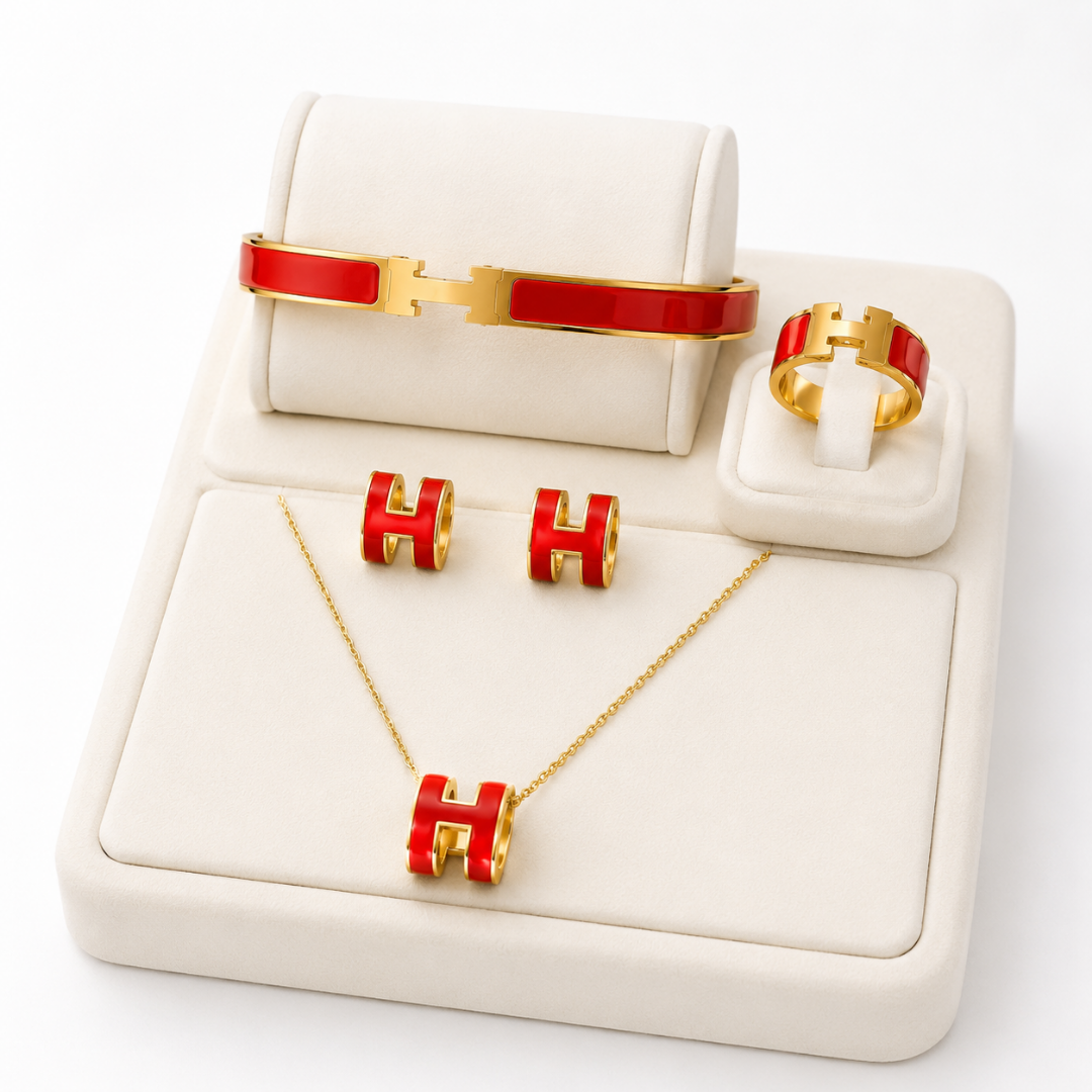 Red Hermes Premium Women’s 4-Piece Set