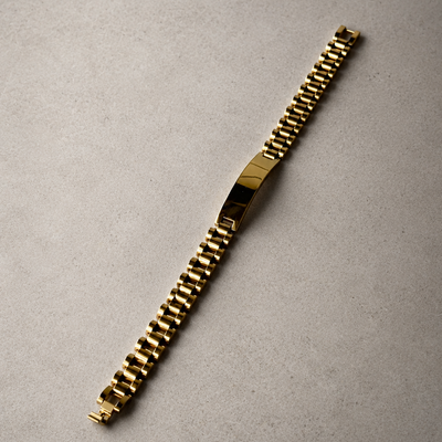 Gold Men's Stainless Steel Bracelet