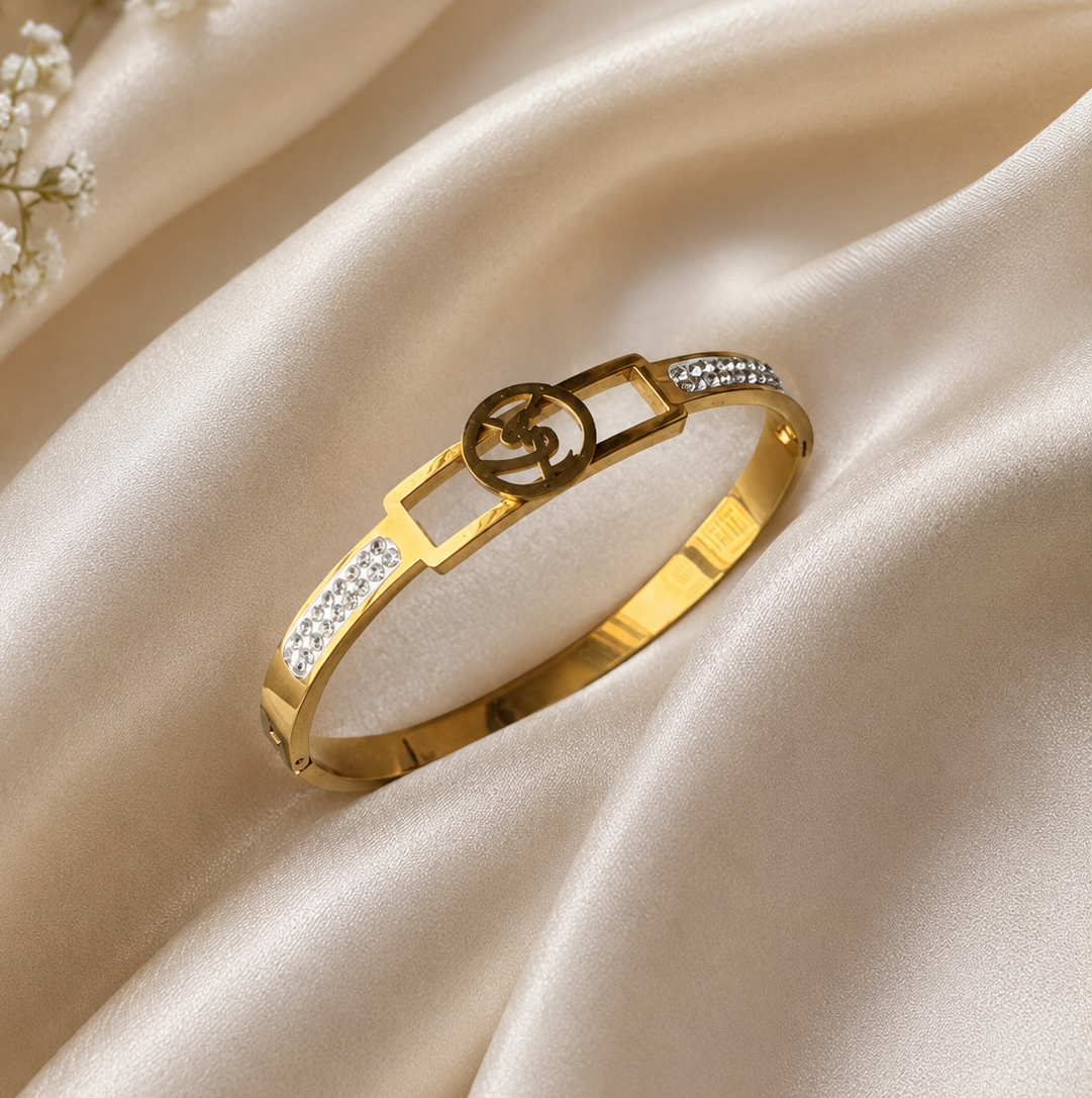 Royal Glow Crystal Bracelet Bangle