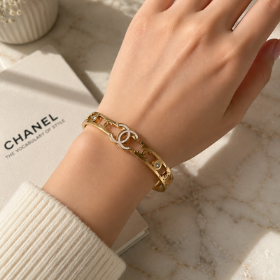 Chanel-Crystal Gold Plated
