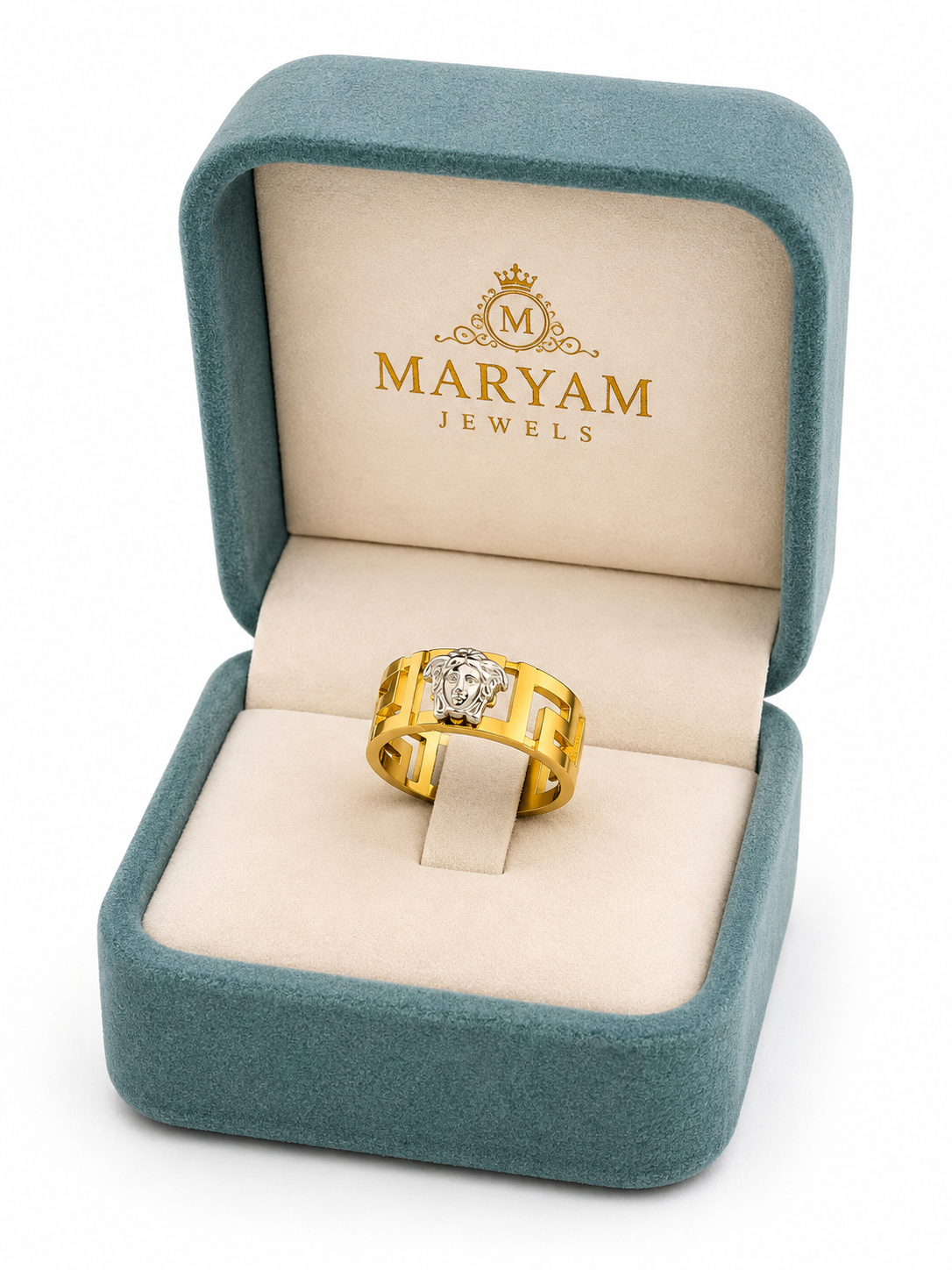 Luxury Gold Crystal Ring