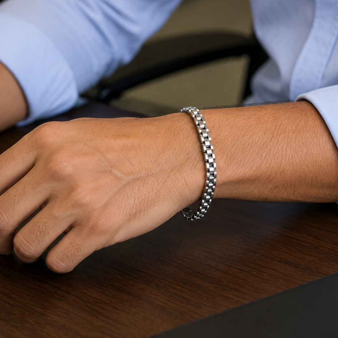 Silver Stainless Steel Bracelet