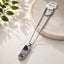 Men's Silver Geometric Pendant Necklace