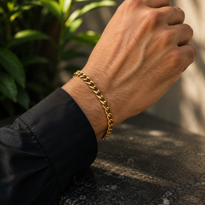 Classic Gold Chain Men’s Bracelet