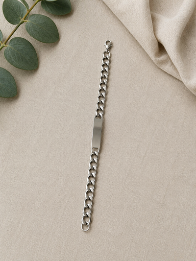 Classic Silver Chain Men’s Bracelet