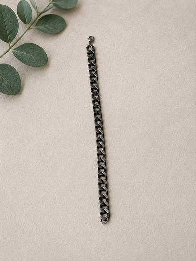 Classic Black Chain Men’s Bracelet