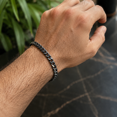 Classic Black Chain Men’s Bracelet