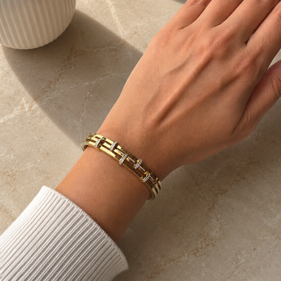 Golden Harmony Bangle