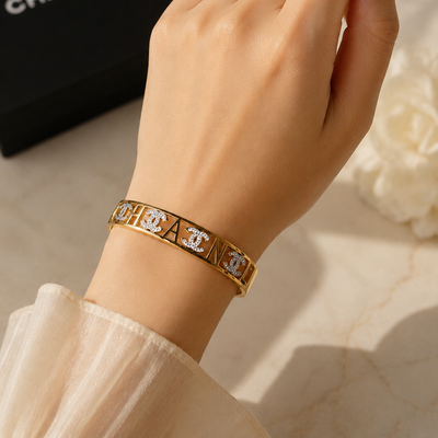 Channel Elegant Gold Plated