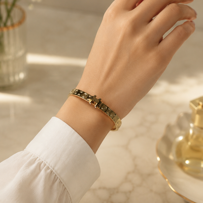 Cartier-Inspired Gold Plated