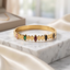 Radiant Gemstone Bangle