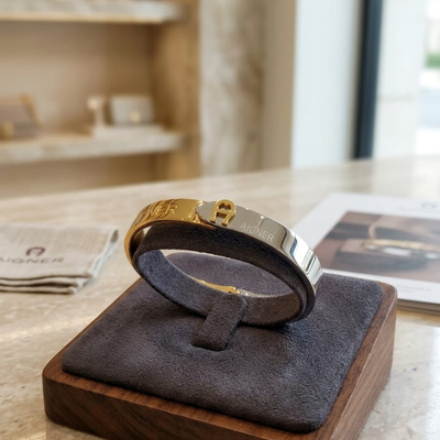 Elegant Silver & Gold Bangle