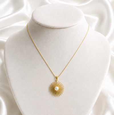 Sunburst Pearl Pendant