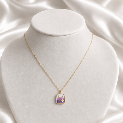 Lavender Seashell Charm
