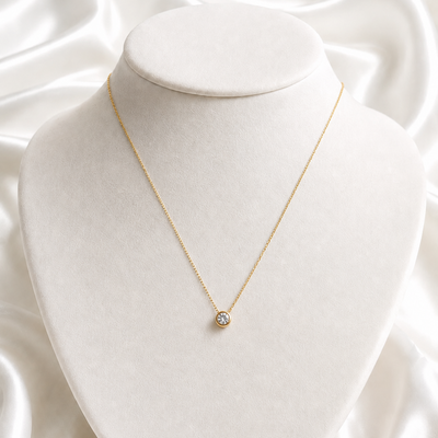 Crystal Solitaire Pendant