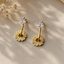 Crystal Flower Drop Earrings