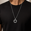 Buy premium silver Ayatul Kursi necklace for men in Doha, Qatar. Stainless steel Islamic pendant, waterproof, fade-resistant, with fast delivery across Qatar.